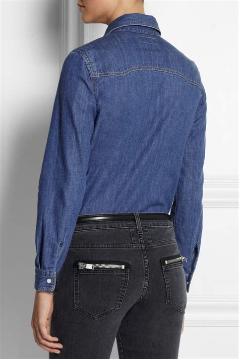 ysl shirt|ysl denim shirt.